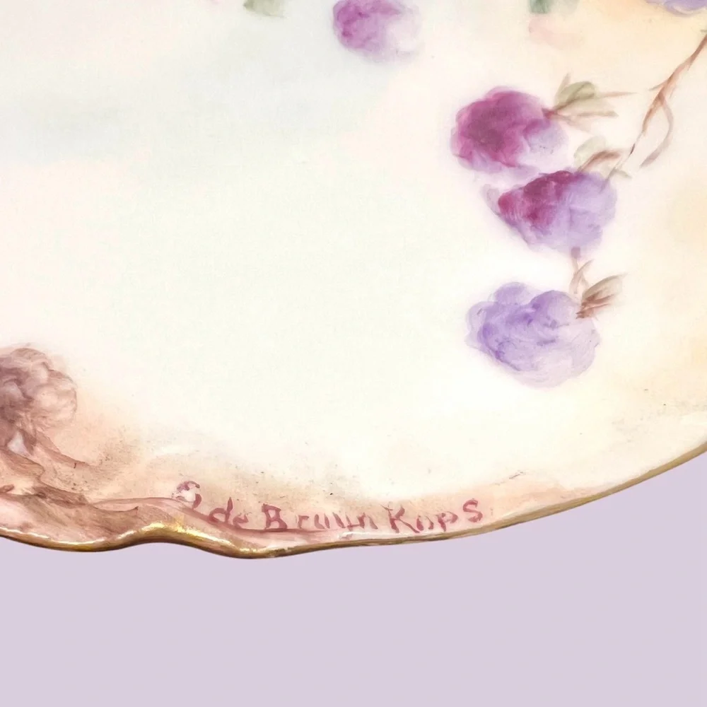 Haviland France Limoges Porcelain Decor Plates - Early 1900s